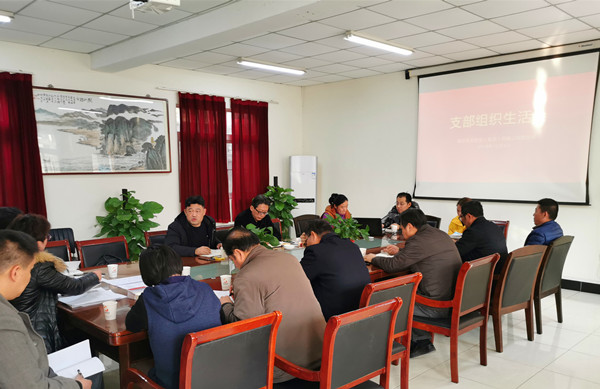 金固集团党支部召开专题组织生活会